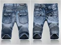 balmain shorts jeans biker homme  sale blue authentic